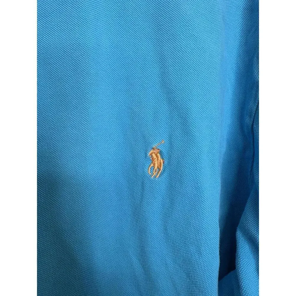 Polo Ralph Lauren Shirt Mens 3XB Cotton Polo Light Blue Pullover Country Club